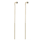 DIAMOND THREADER EARRINGS, BLACK-abc