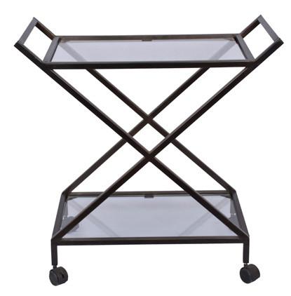BAR CART - Antique Gold-abc