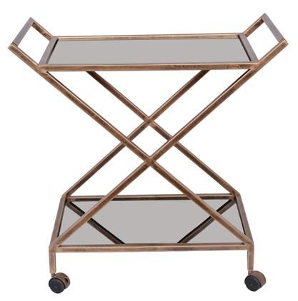 BAR CART - Antique Gold-abc