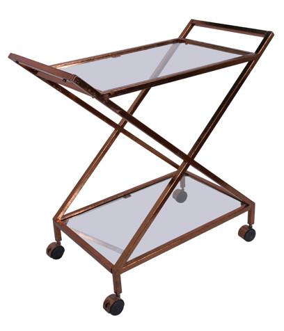 BAR CART - Copper Leaf-abc
