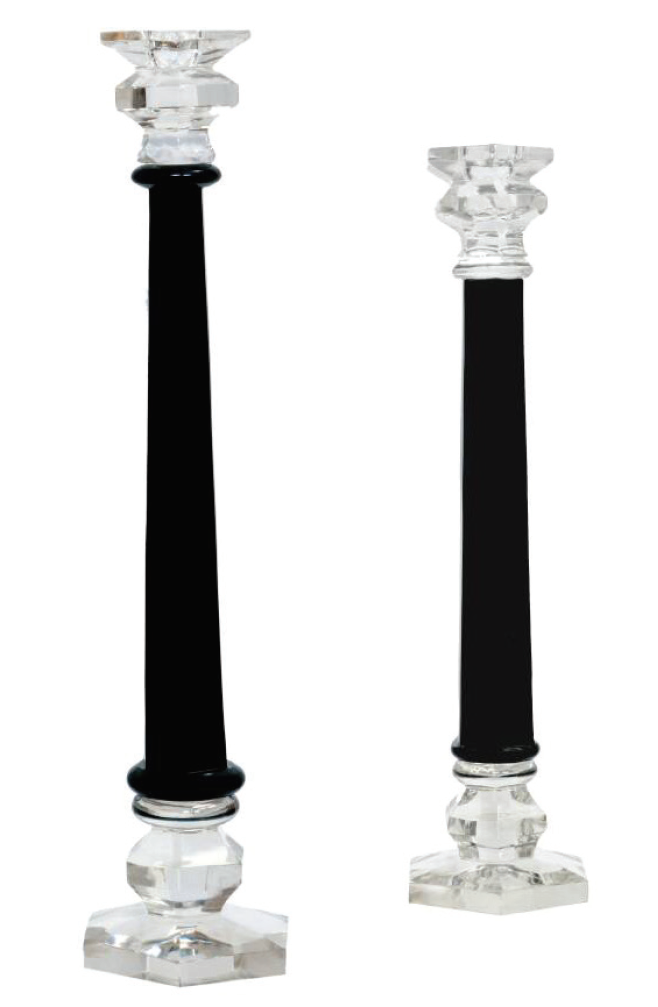 Black Column Candle Sticks-abc