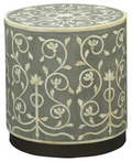 Bone Inlay Side Table Mud Grey-abc