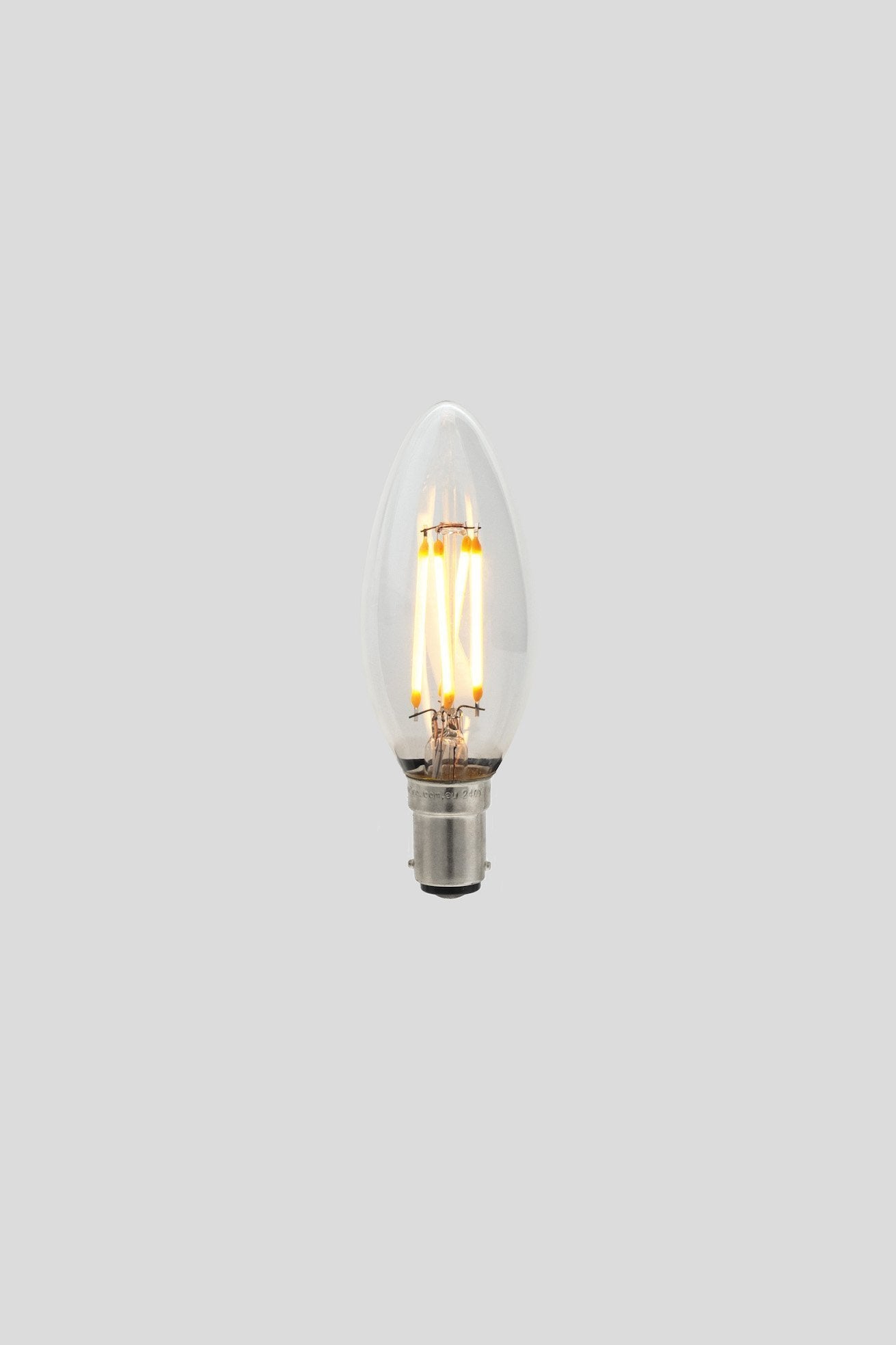 C35 Candle LED Filament - Clear Glass - 3W B15 2200k-abc