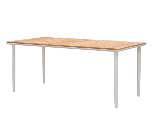 California 70 Inch Dining Table in White-abc