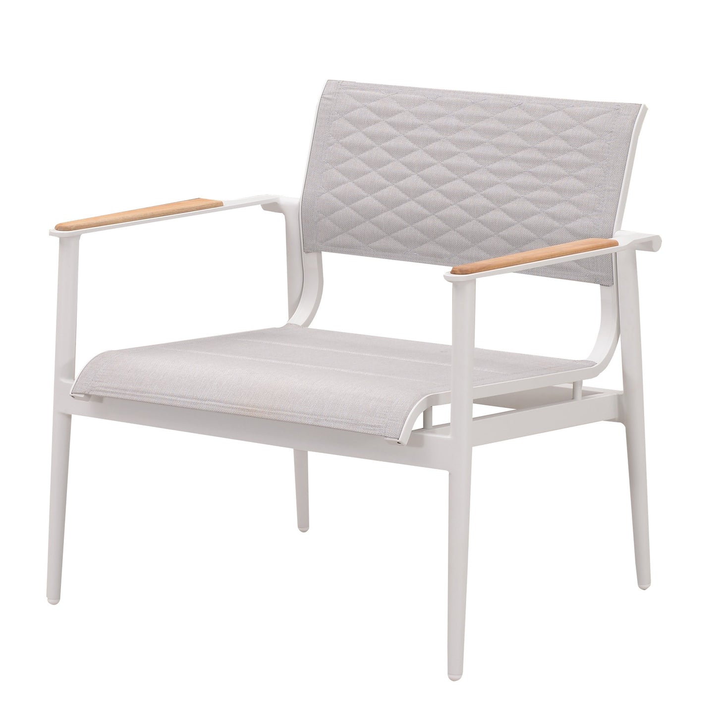 California Club Chair in White-abc