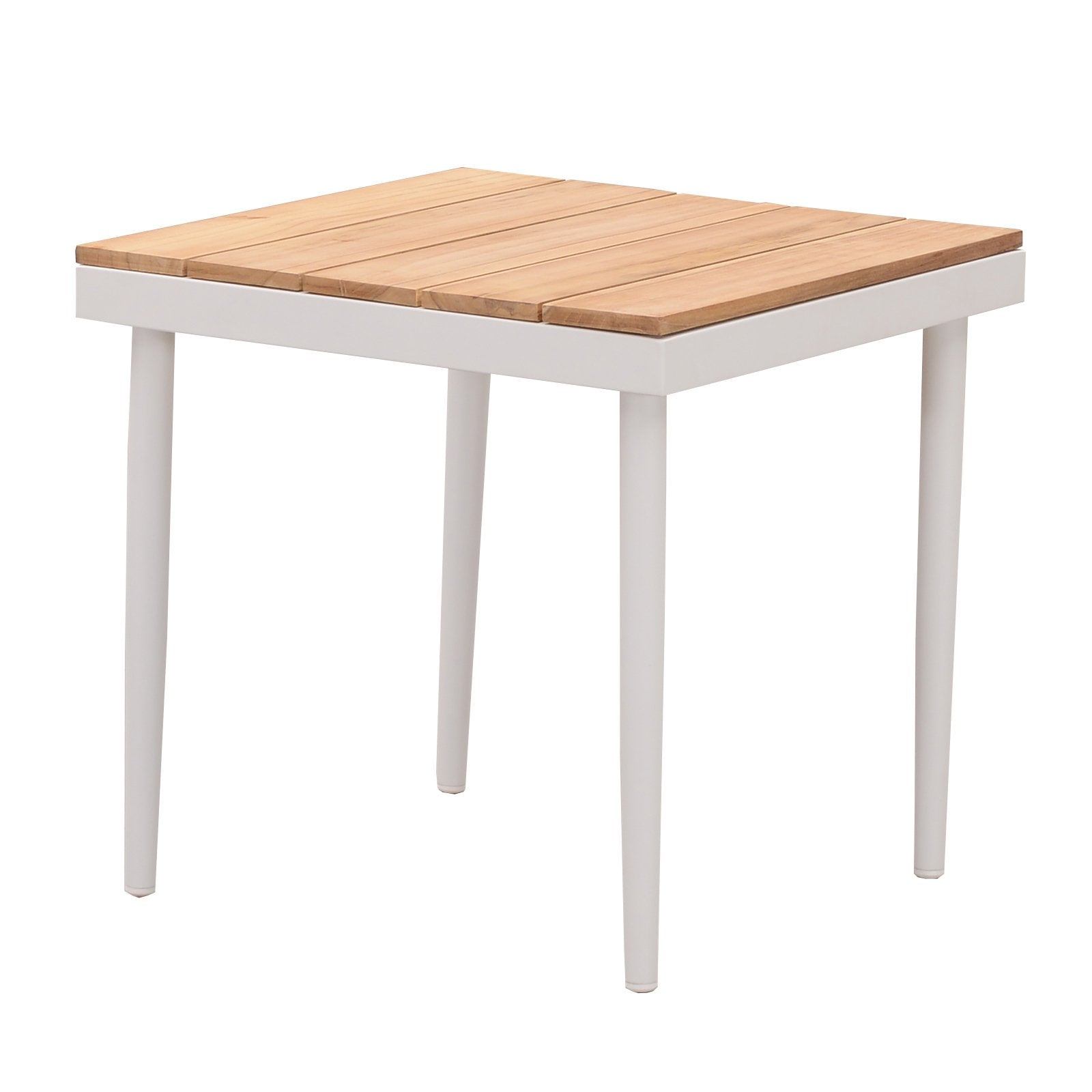 California End Table in White-abc