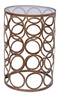 CIRCLES LAMP TABLE - Antique Gold-abc