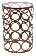 CIRCLES LAMP TABLE - Copper Leaf-abc