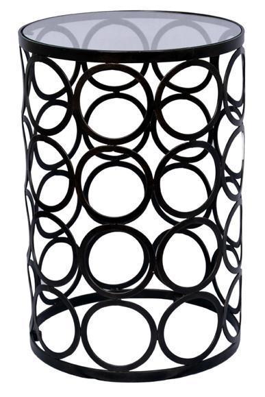 CIRCLES LAMP TABLE - Dark Bronze-abc