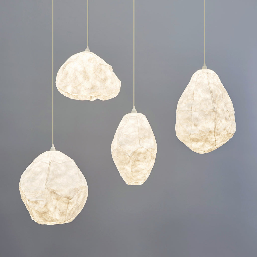 Cumulus - White - Free Form Cloud Paper Pendant Light-abc
