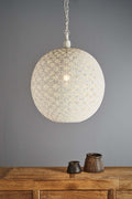 Callisto - White - Perforated Round Pendant Light-abc