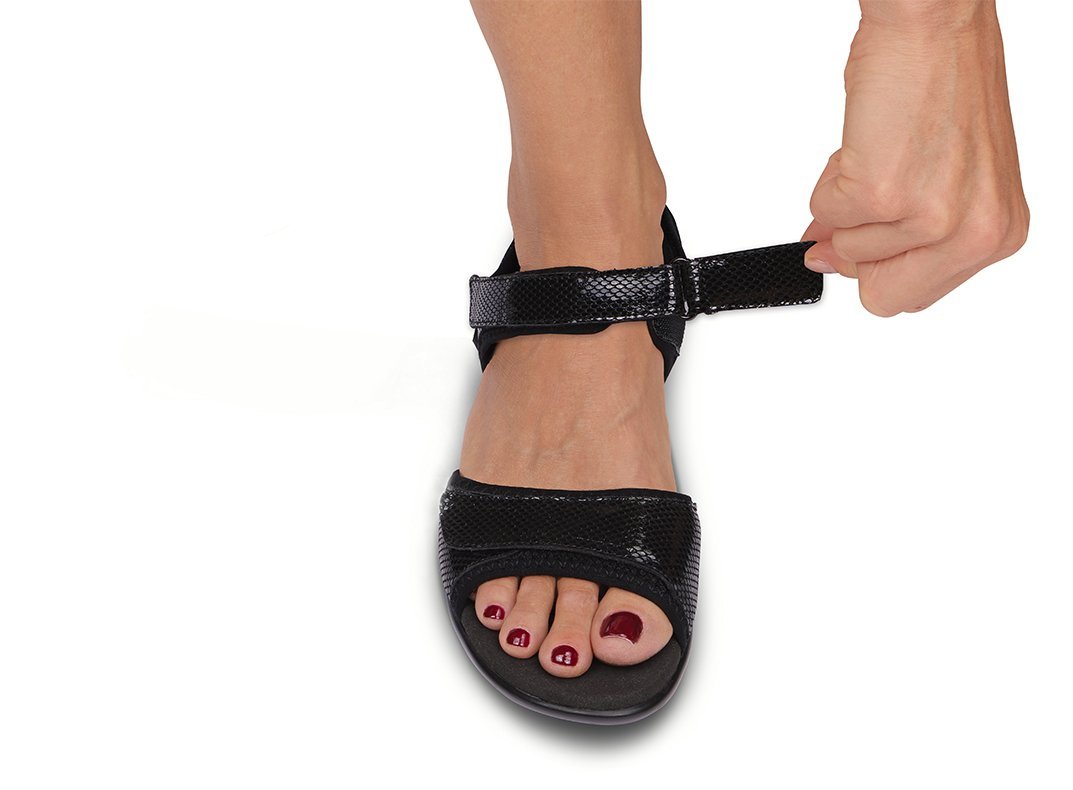 Camille - Black 2" Heel Sandals-abc