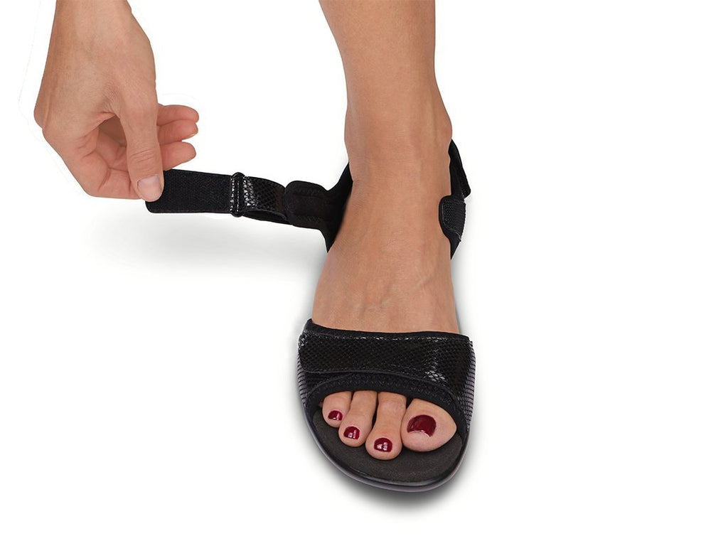 Camille - Black 2" Heel Sandals-abc