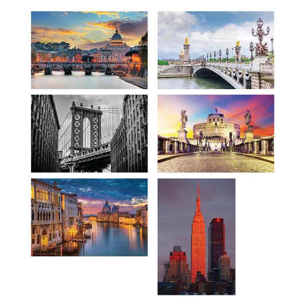 Canvas Chasing Pavements Set of 6-abc