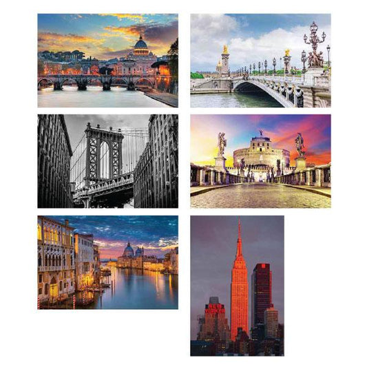 Canvas Chasing Pavements Set of 6-abc