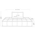 Capri Double Lounger - Riva Natural-abc