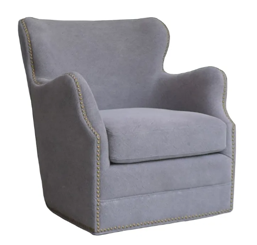 Autumn Swivel Arm Chair - Grey-abc