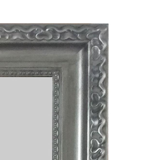 Charlotte Ornate Mirror Antique Silver 171cm-abc