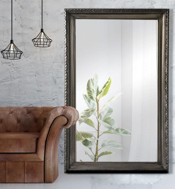 Charlotte Ornate Mirror Antique Silver-abc