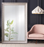 Charlotte Ornate Mirror Brushed White-abc