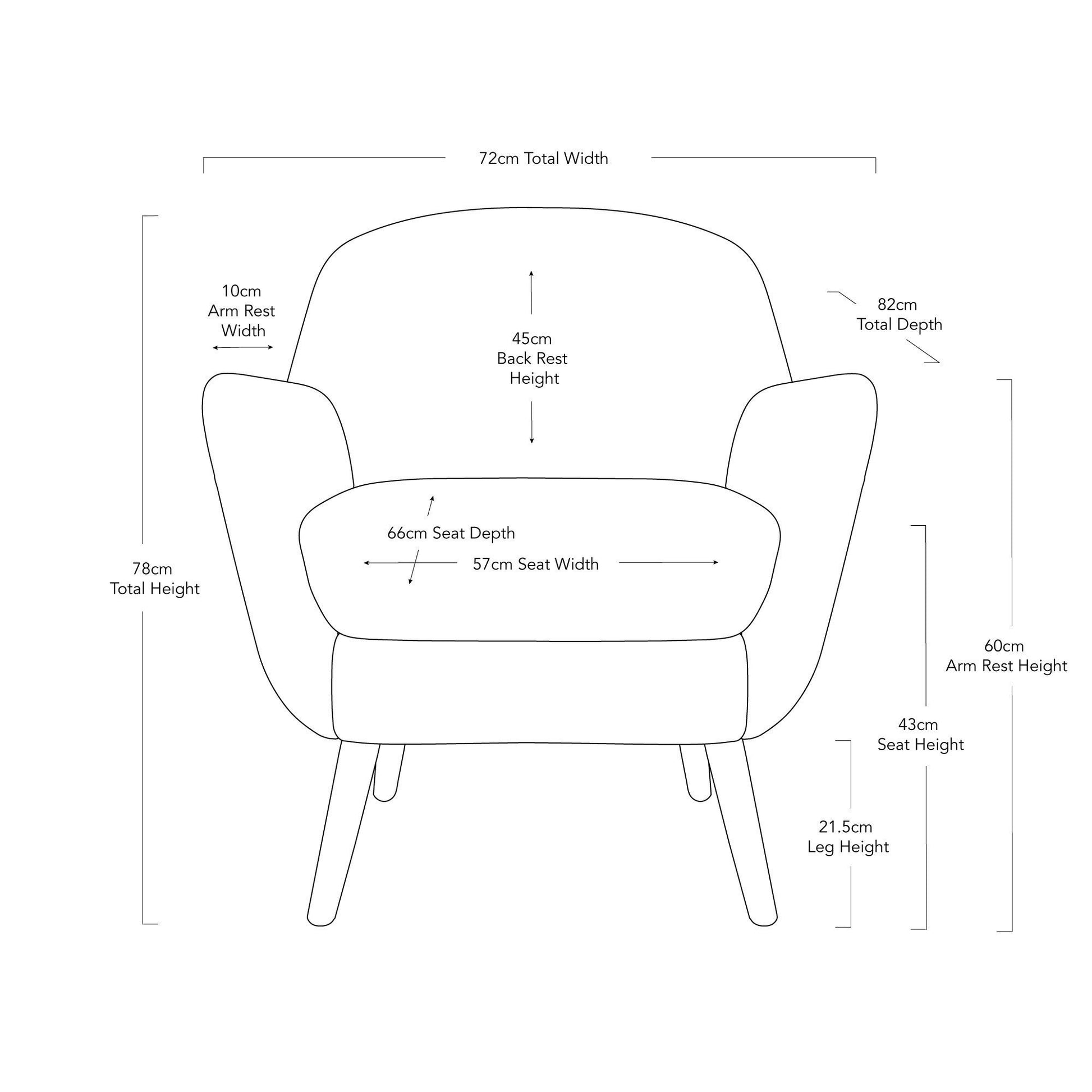 Coco Club Chair - Black-abc