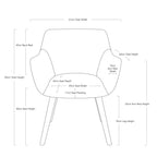 Coco Occasional Chair - Baby Pink-abc