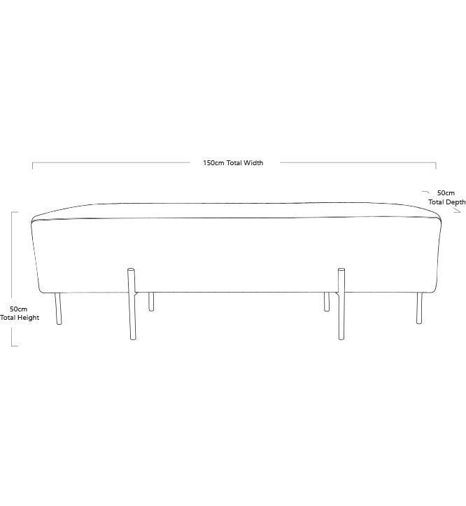 Coco Quilted Ottoman - Houndstooth-abc