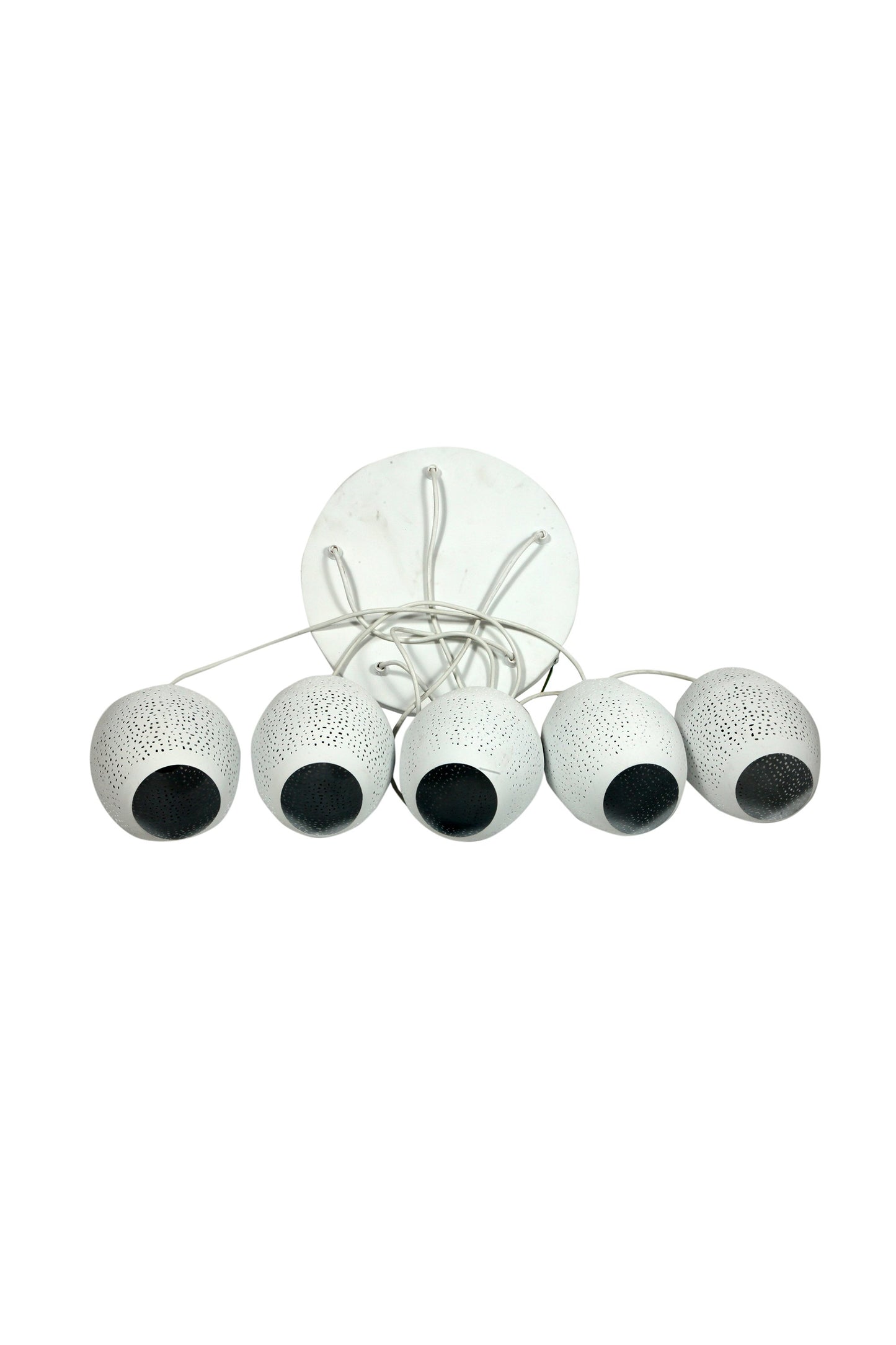 Constellation - White - Perforated Pendant Light Cluster-abc