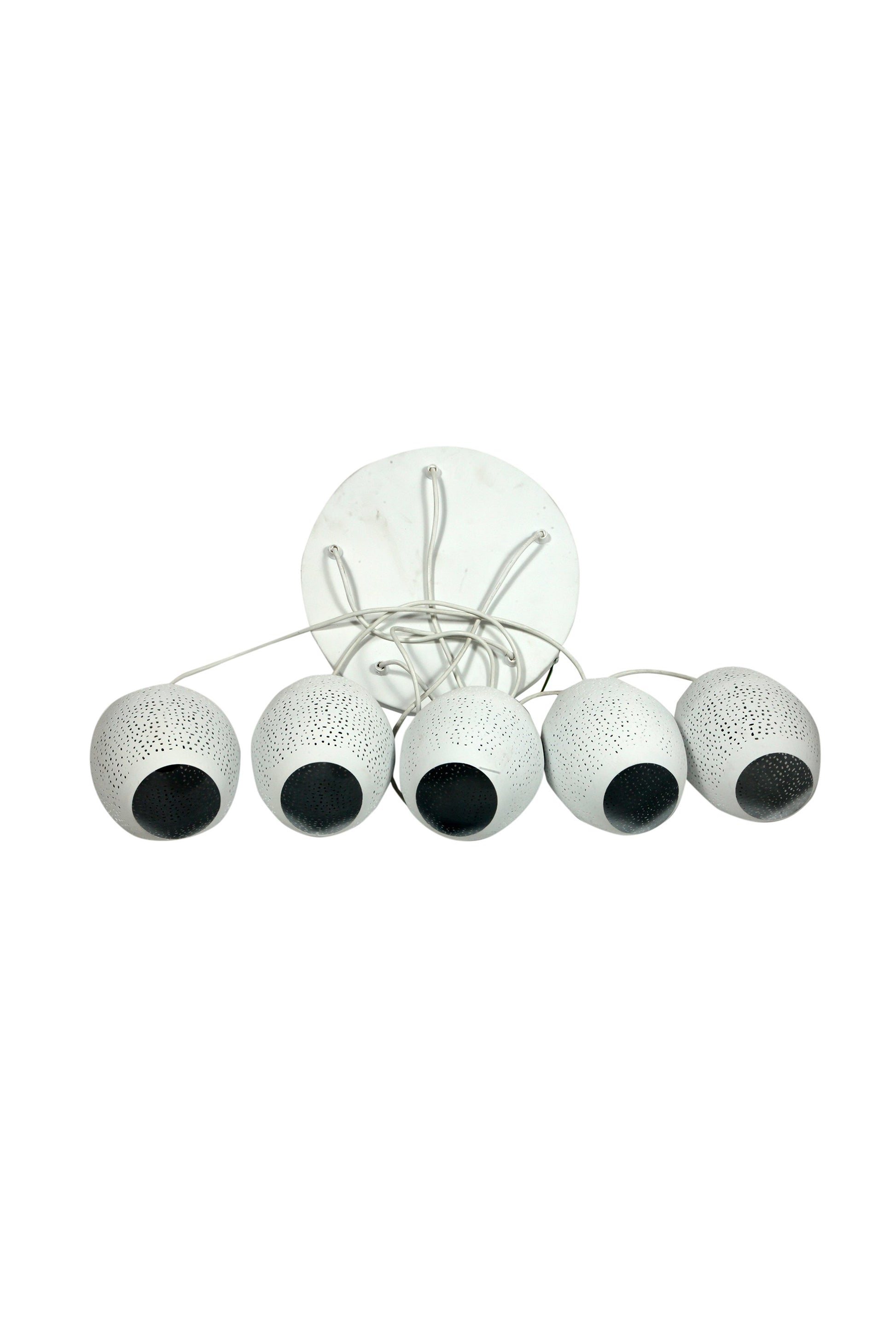 Constellation - White - Perforated Pendant Light Cluster-abc