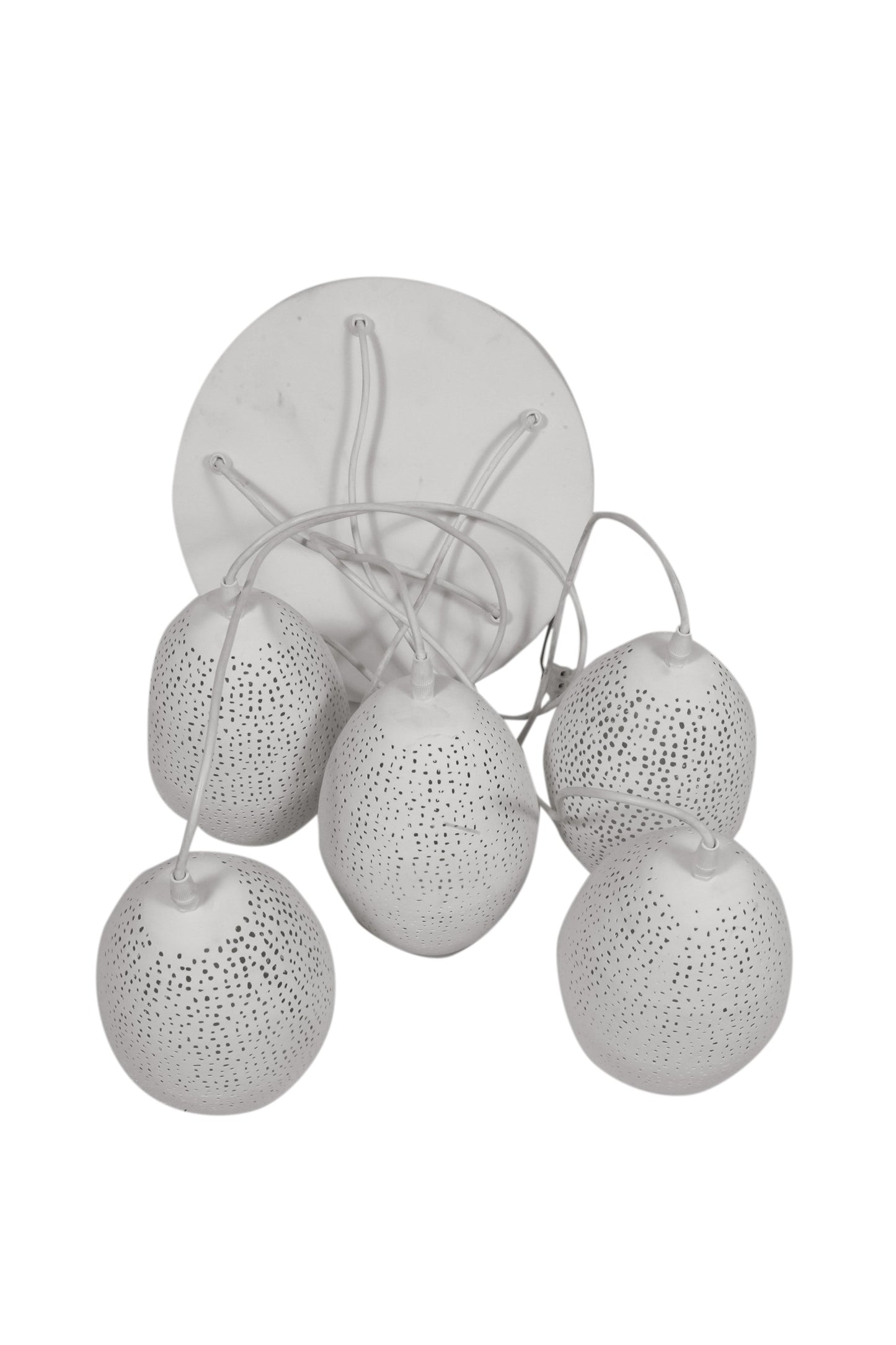 Constellation - White - Perforated Pendant Light Cluster-abc