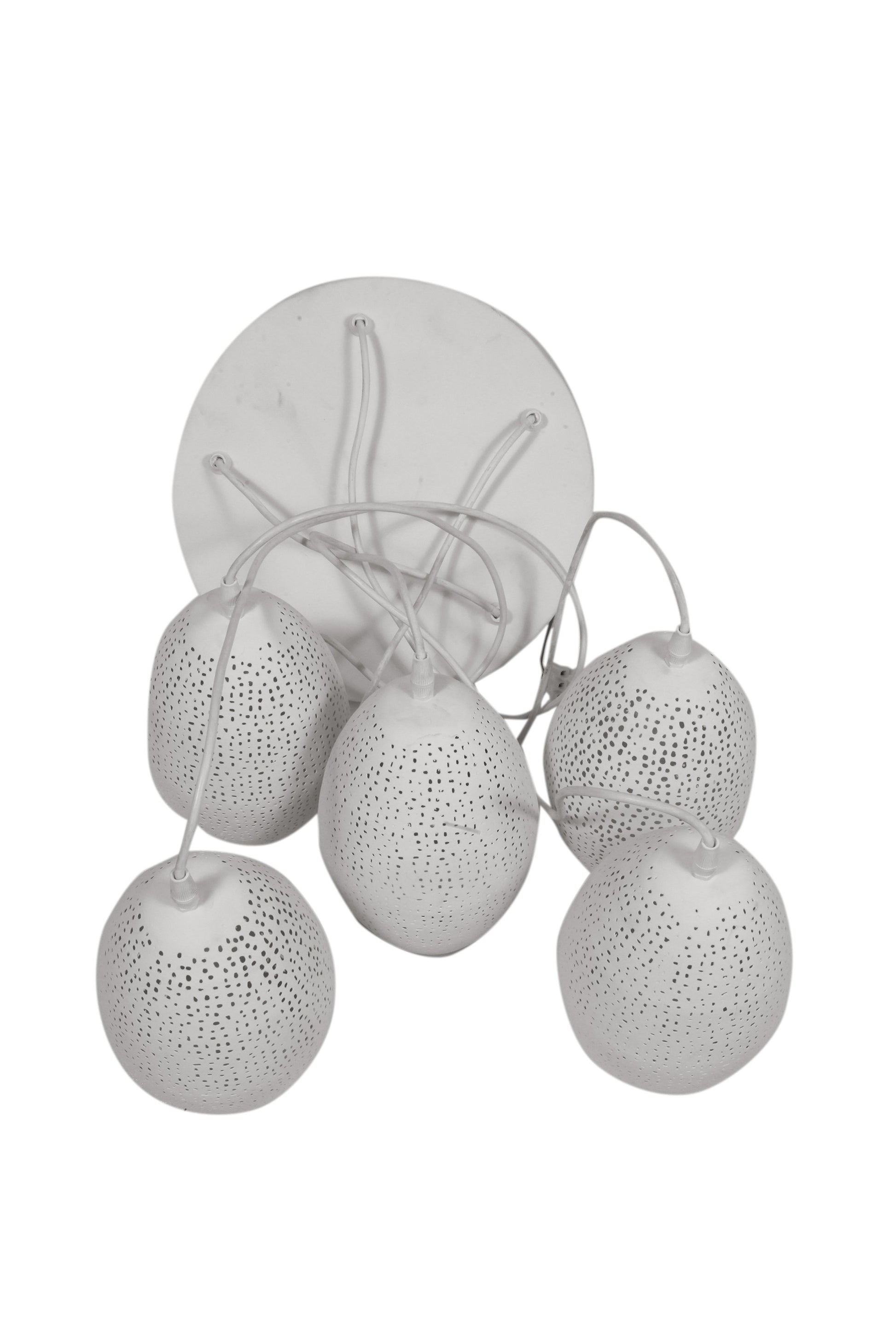 Constellation - White - Perforated Pendant Light Cluster-abc