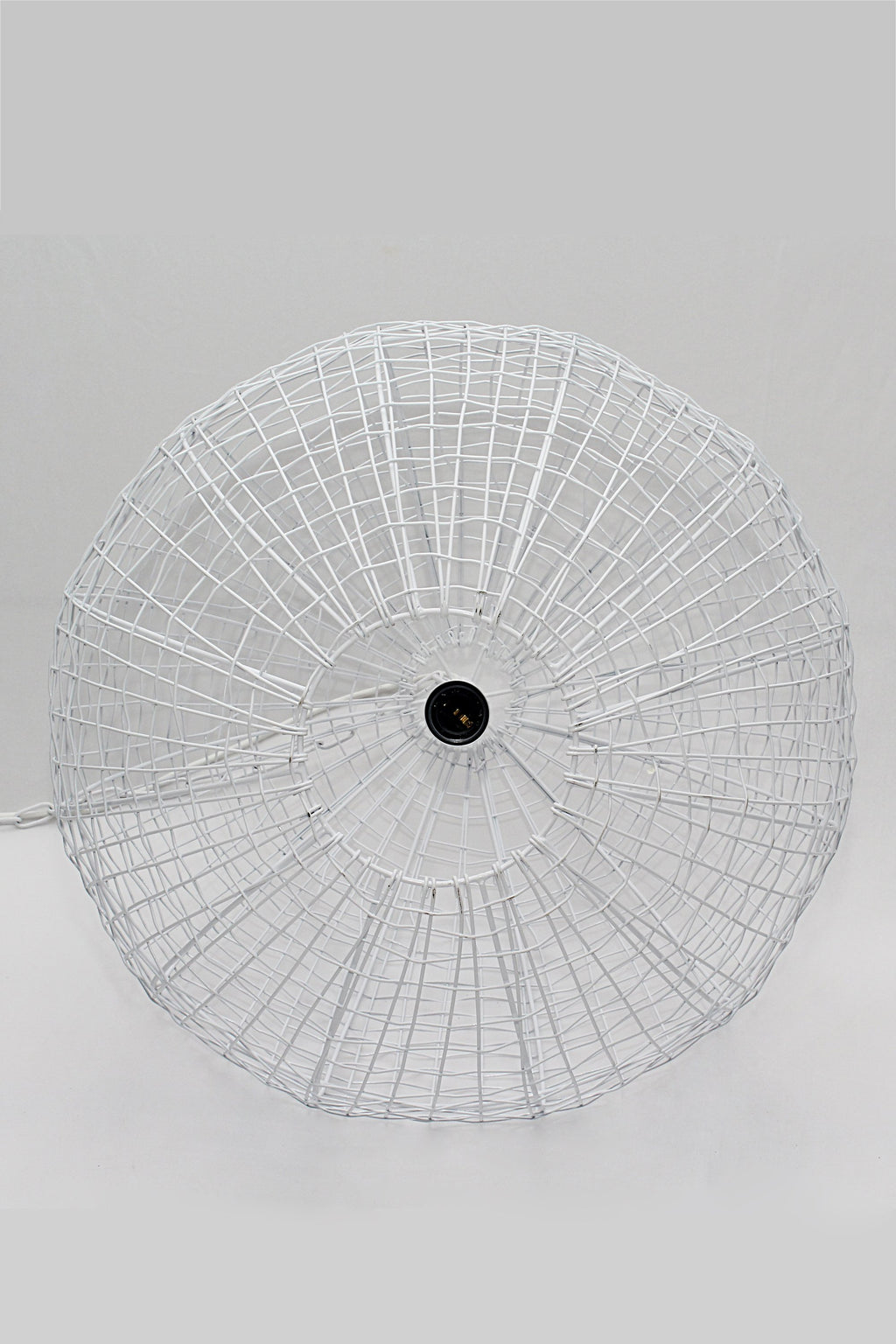 Cray Ball Medium - White - Wire Weave Ball Pendant Light-abc