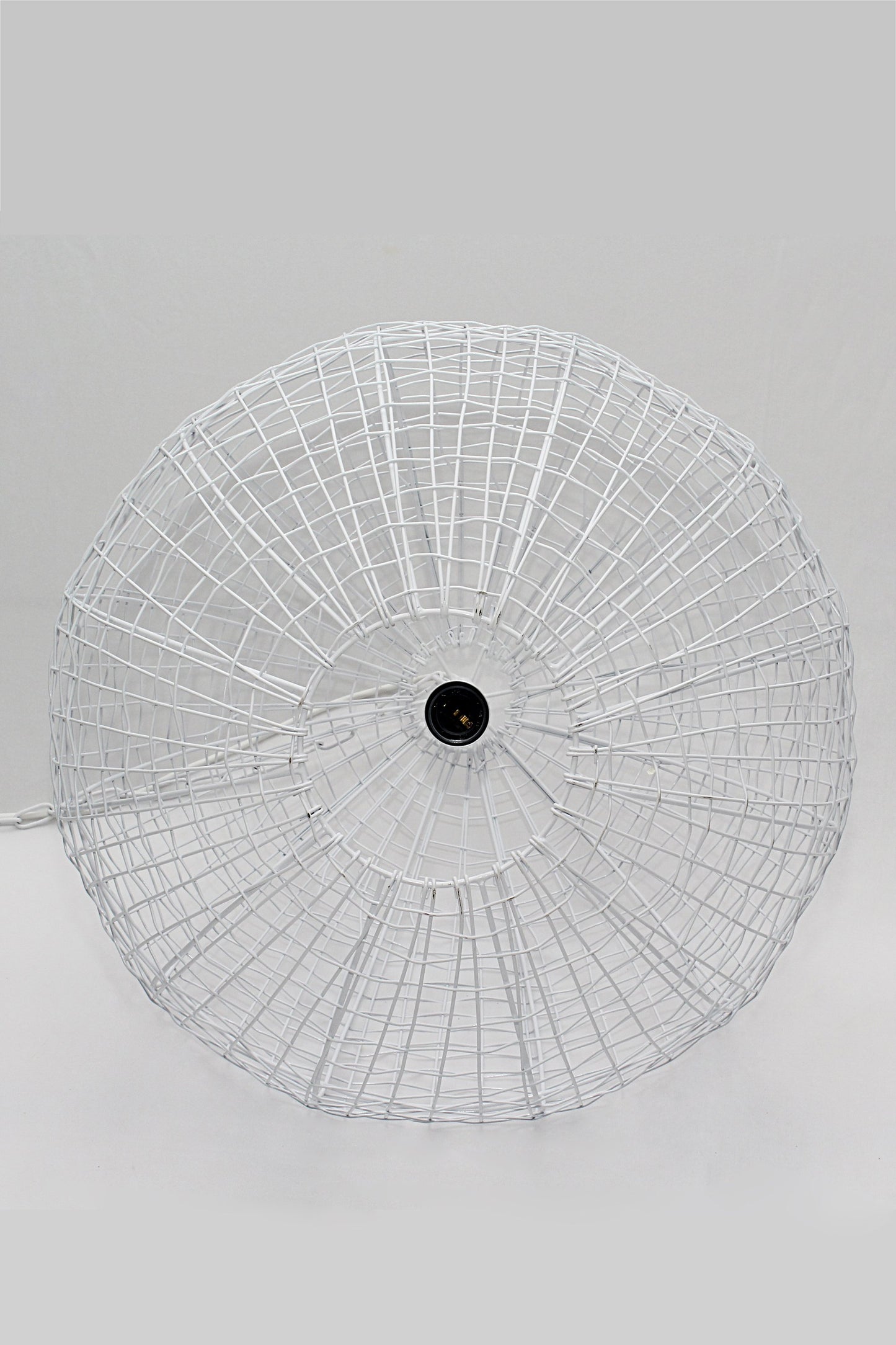 Cray Ball Medium - White - Wire Weave Ball Pendant Light-abc