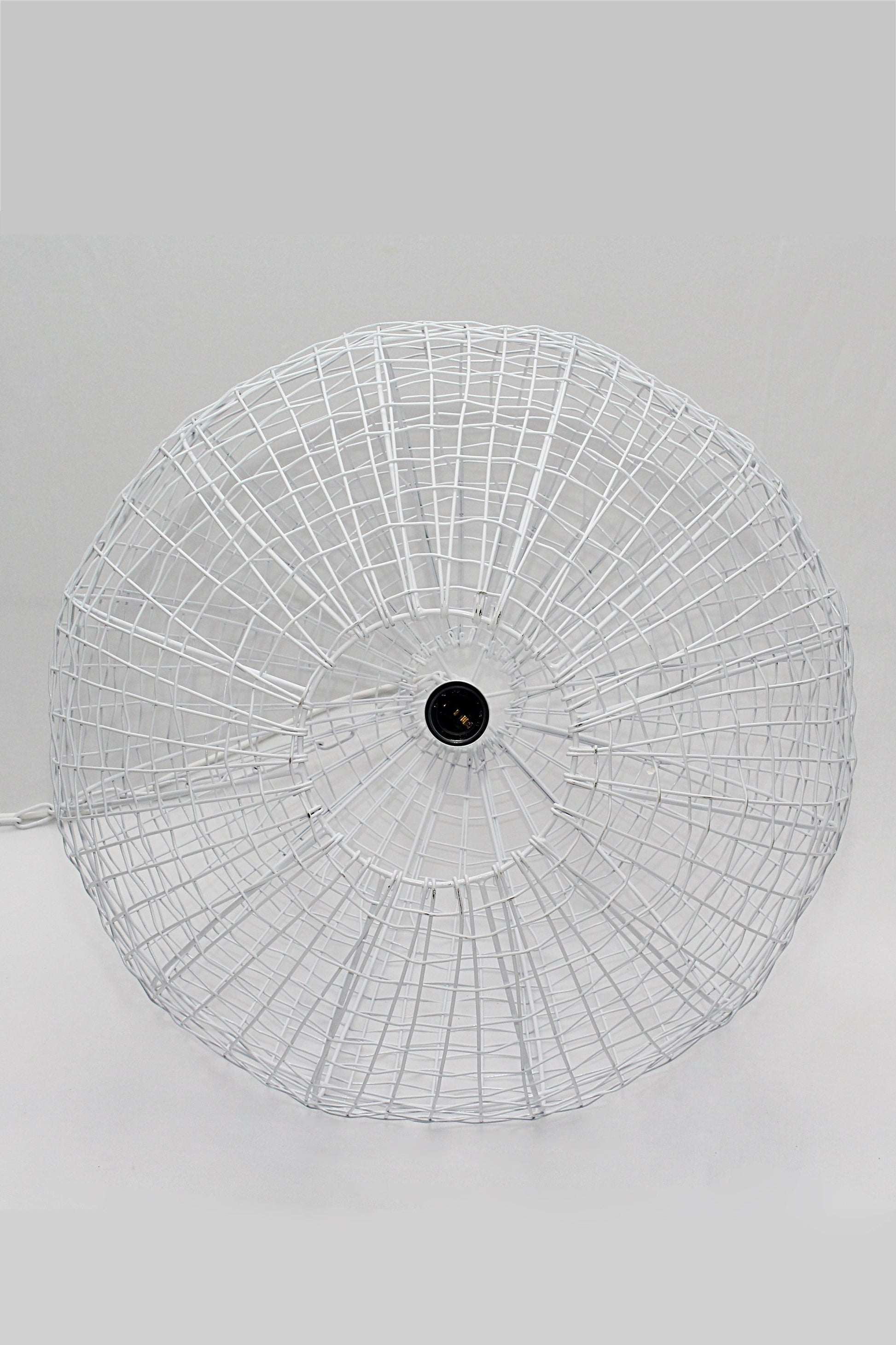 Cray Ball Medium - White - Wire Weave Ball Pendant Light-abc