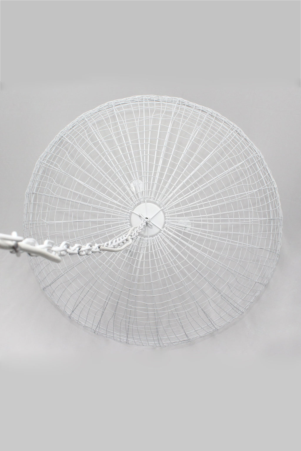 Cray Dome - White - Wire Weave Dome Pendant Light-abc