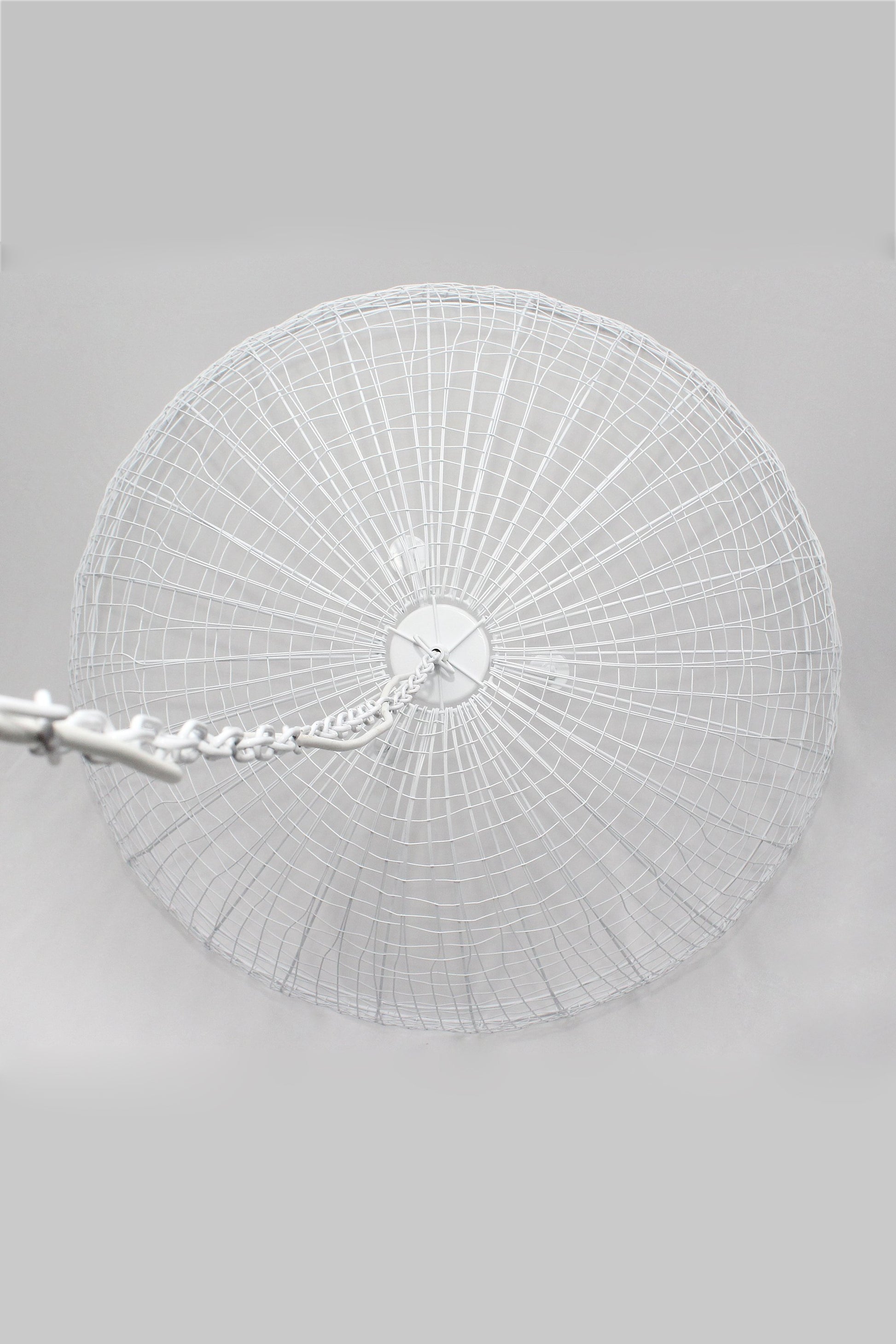 Cray Dome - White - Wire Weave Dome Pendant Light-abc