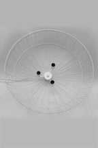 Cray Dome - White - Wire Weave Dome Pendant Light-abc