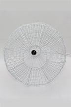 Cray Pot Large - White - Wire Weave Teardrop Pendant Light-abc