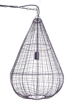 Cray Pot Large - Antique Copper - Wire Weave Teardrop Pendant Light-abc
