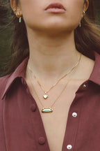 Aqua bay drop earring gold plated-abc