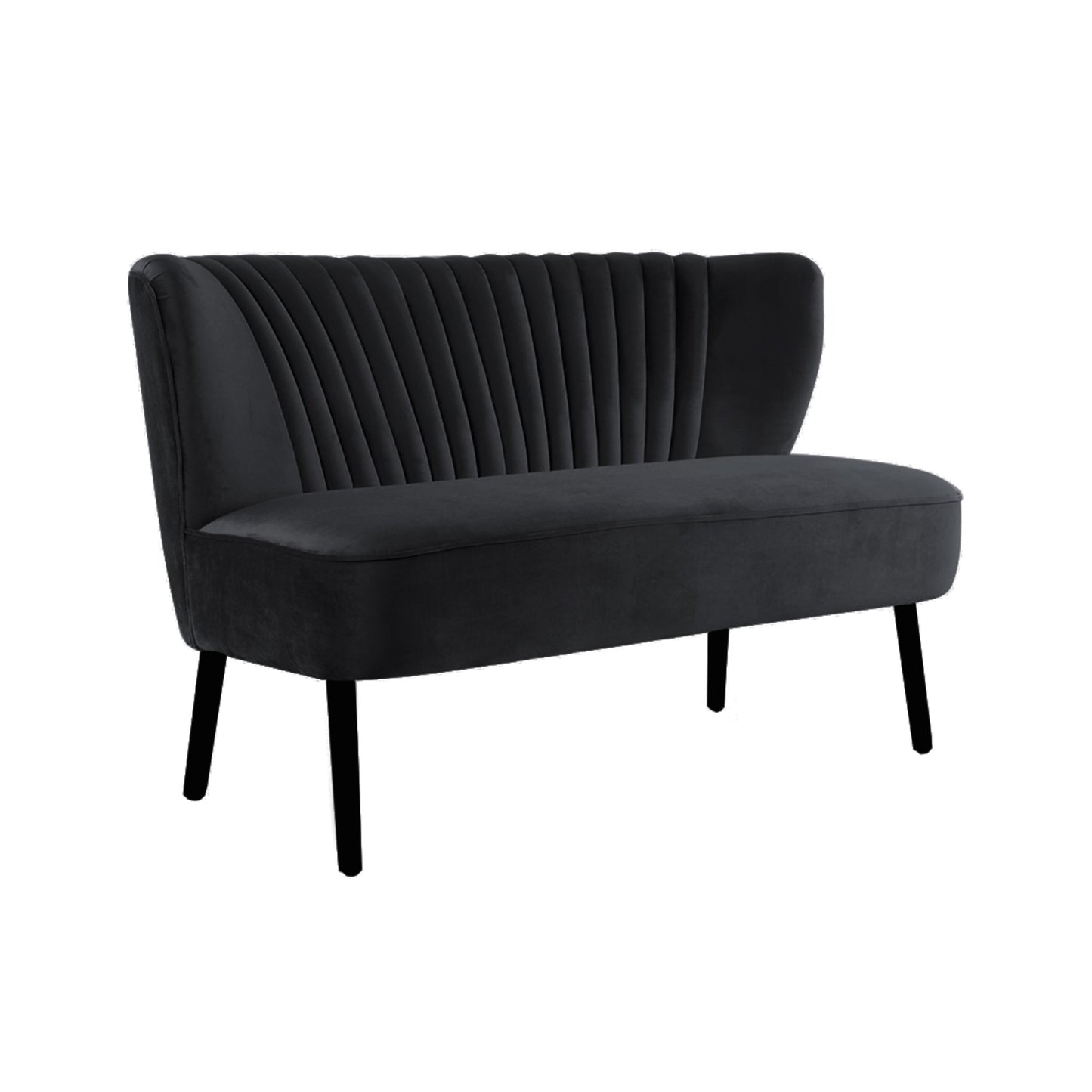 Black Coco Two Seater Sofa-abc
