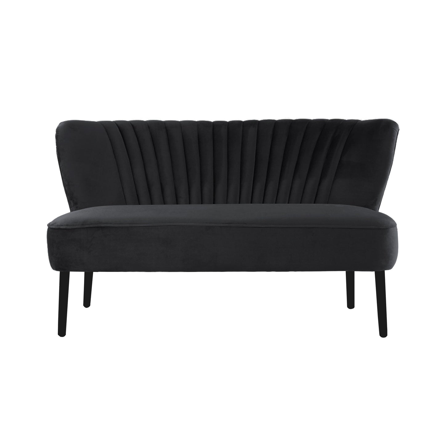 Black Coco Two Seater Sofa-abc