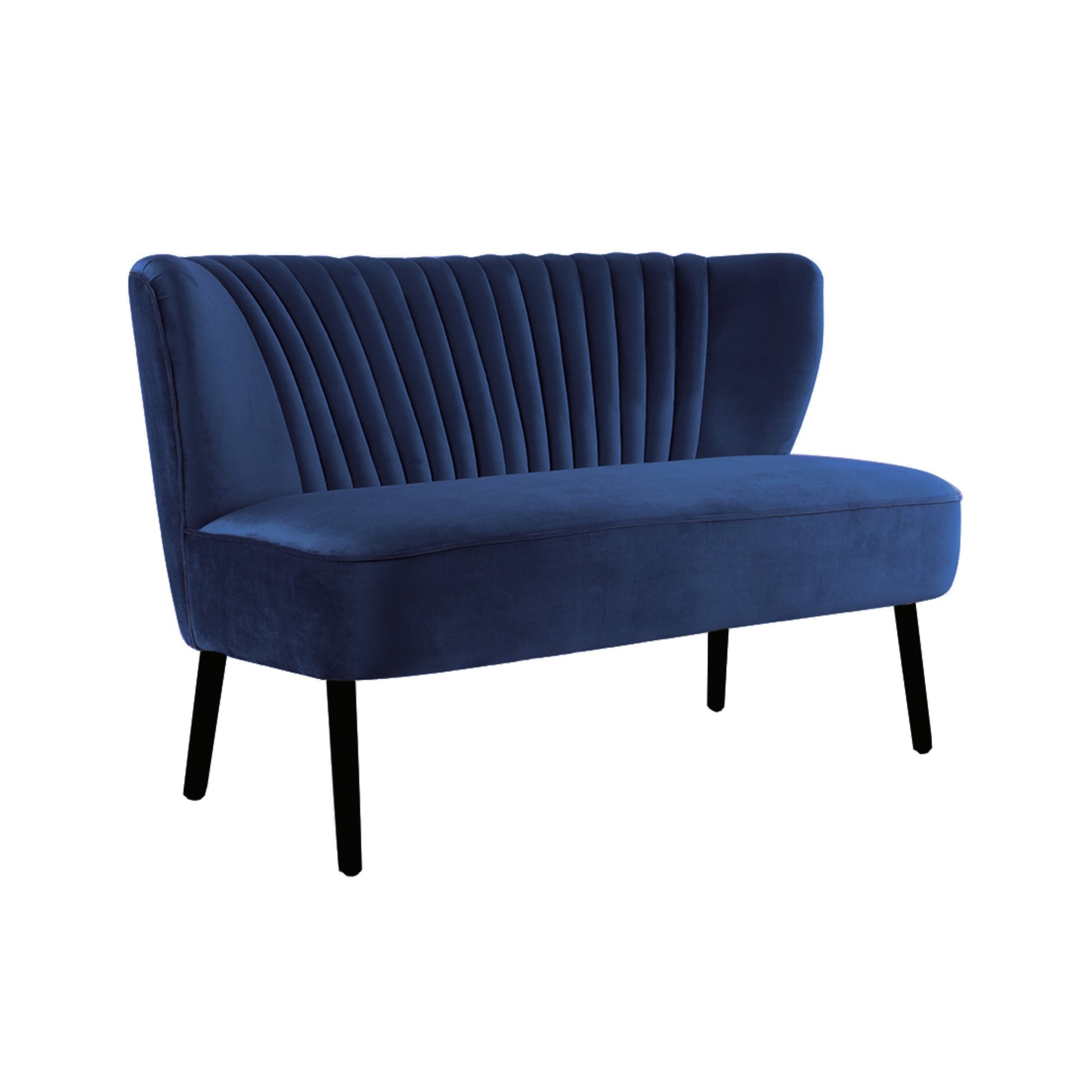 French Navy Coco Two Seater Sofa-abc