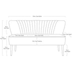 Pink Coco Two Seater Sofa-abc