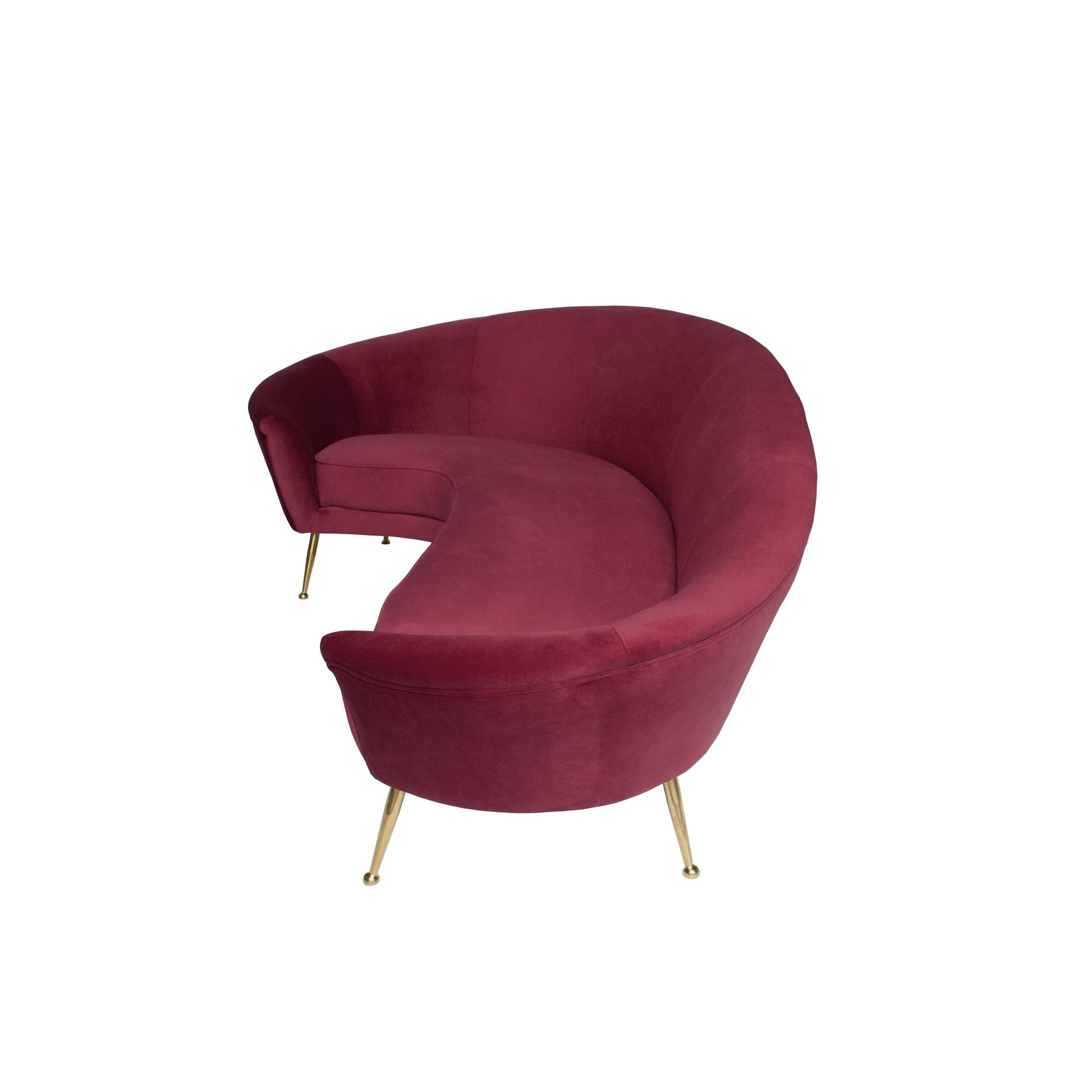 Monroe Sofa - Burgundy-abc