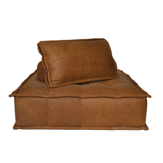 Capri Lounger - Cognac Leather-abc