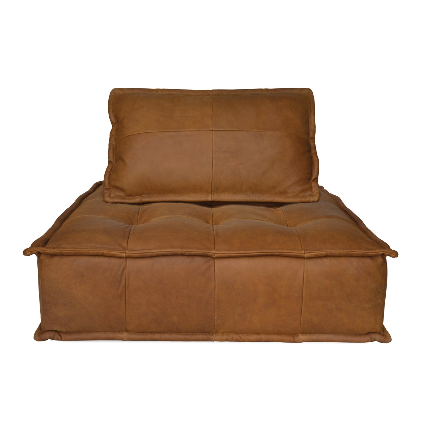 Capri Lounger - Cognac Leather-abc