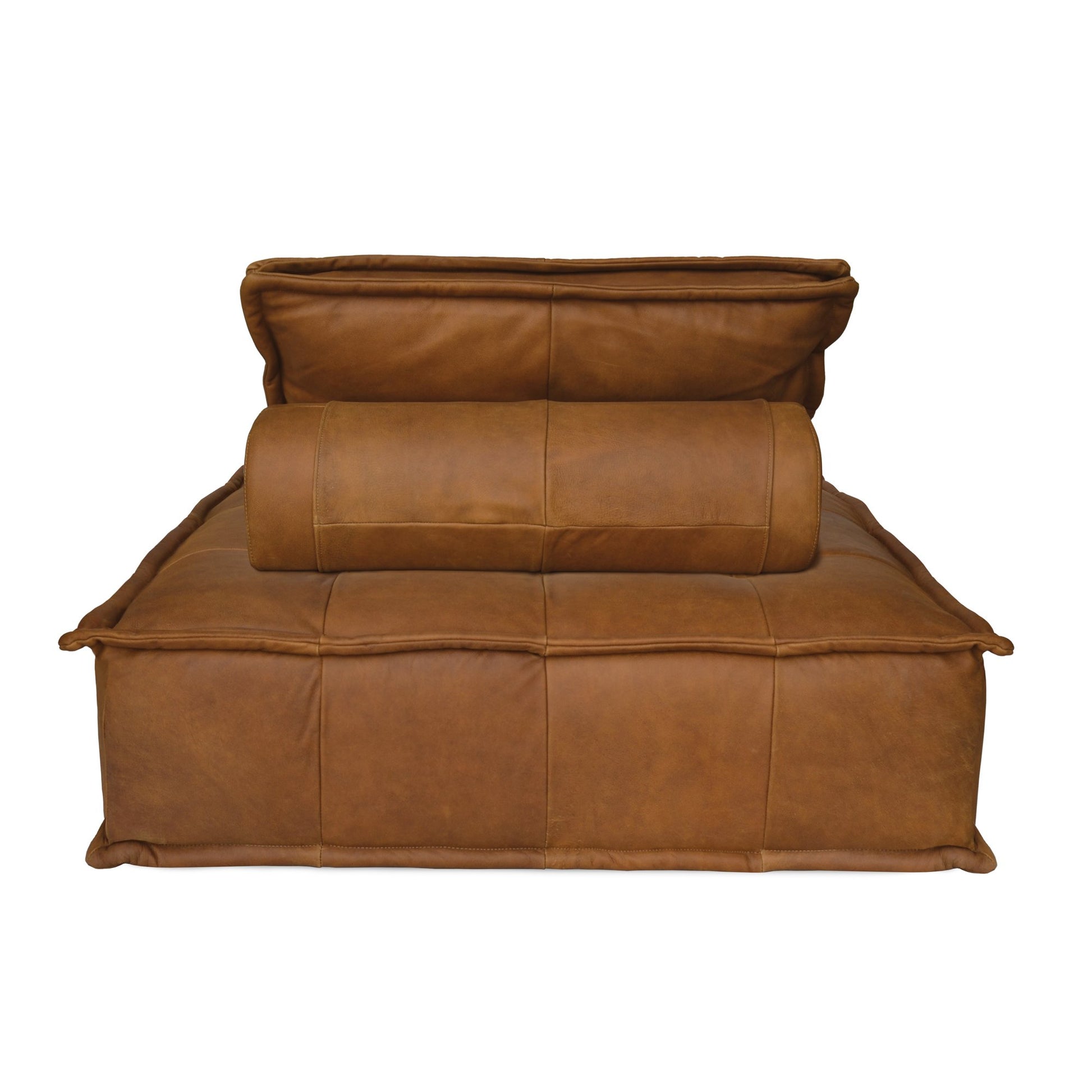 Capri Lounger - Cognac Leather-abc