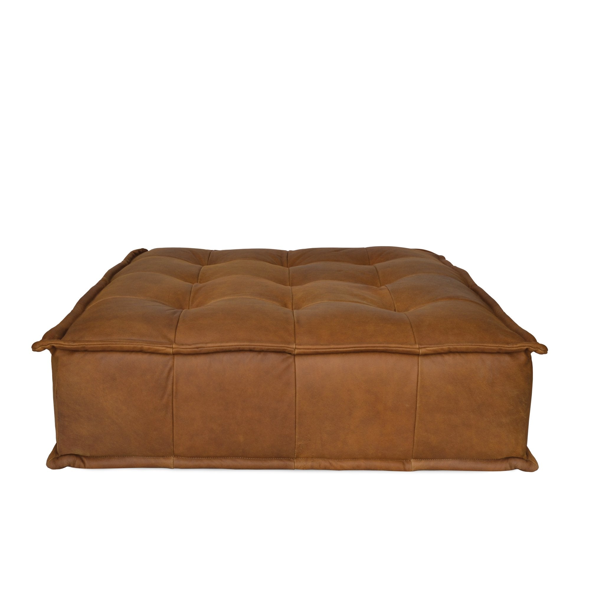 Capri Lounger - Cognac Leather-abc