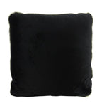 Coco Piped Velvet Cushions - Black ( Gold Trim )-abc